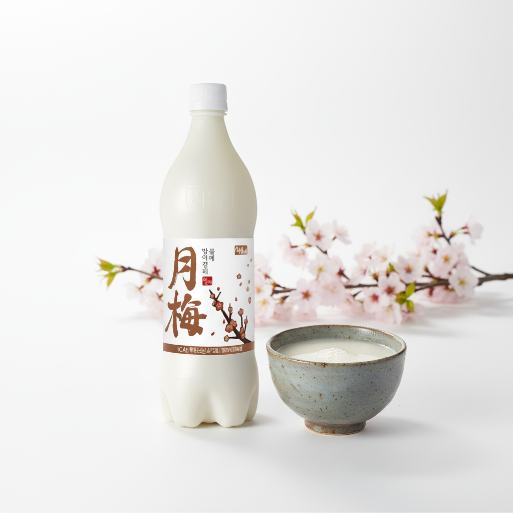 Seoul Walmae Makgeolli with Smaller Glass and Sakura